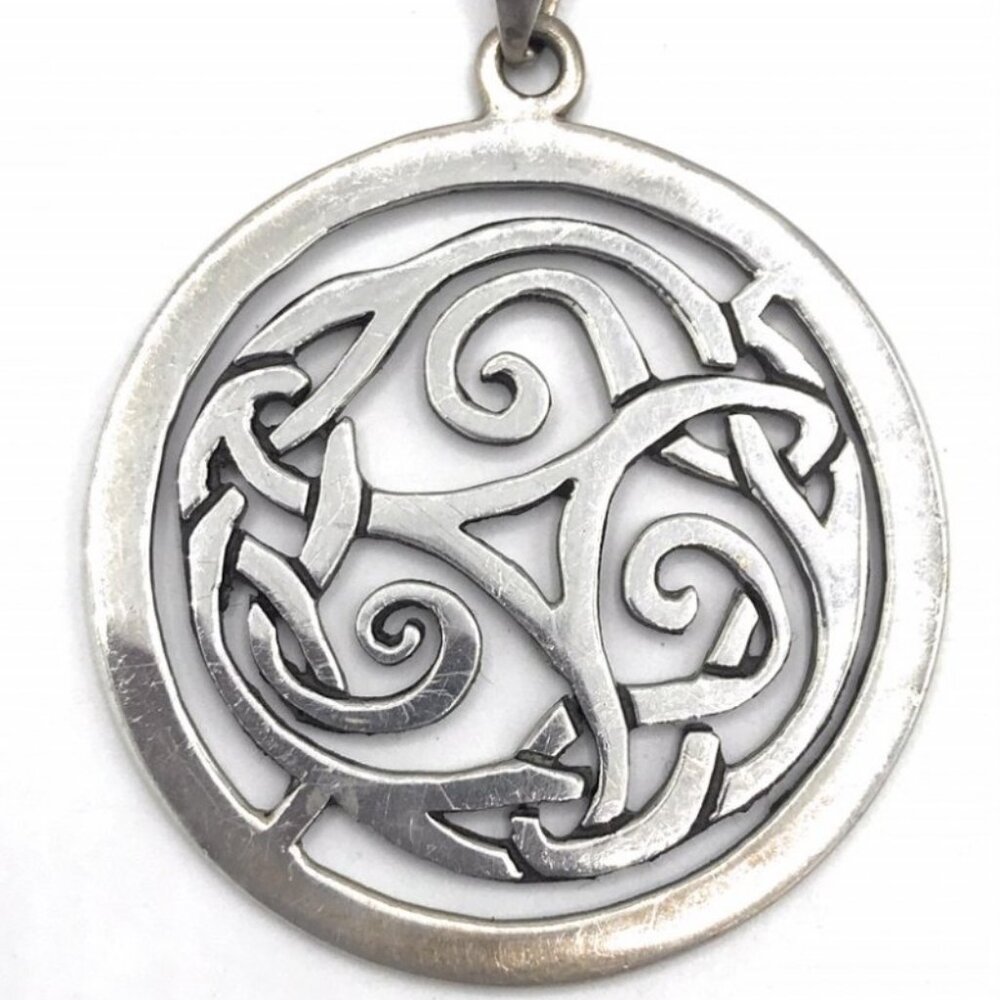 Retired Silpada Sterling Silver Choker AND Celtic Knot Pendant EUC